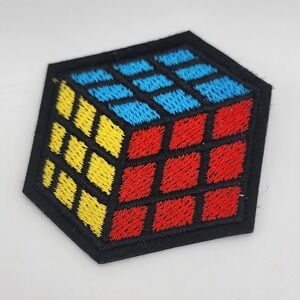 Embroidered Patch - Rubik's‎ Cube - NEW - Iron-on/Sew-on
